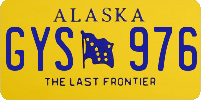 AK license plate GYS976