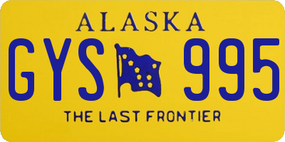 AK license plate GYS995