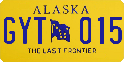 AK license plate GYT015