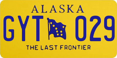 AK license plate GYT029