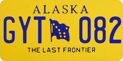 AK license plate GYT082