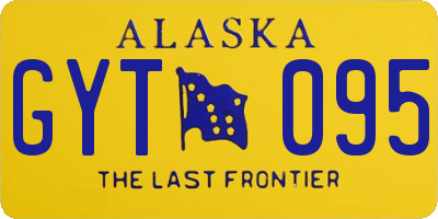 AK license plate GYT095