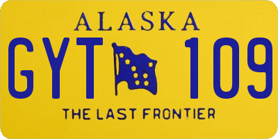 AK license plate GYT109