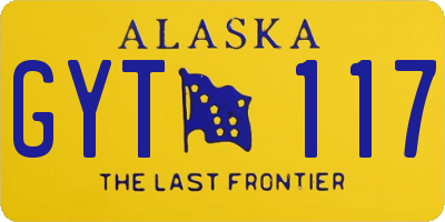 AK license plate GYT117