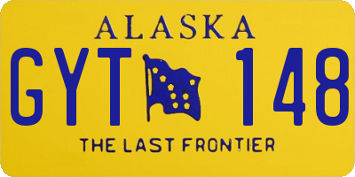 AK license plate GYT148