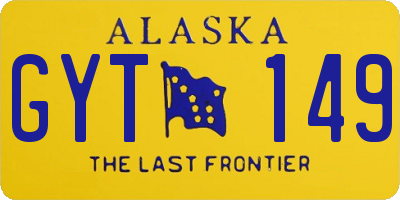 AK license plate GYT149