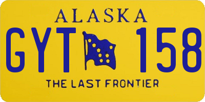 AK license plate GYT158