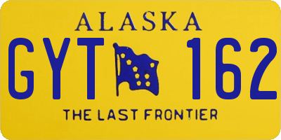 AK license plate GYT162