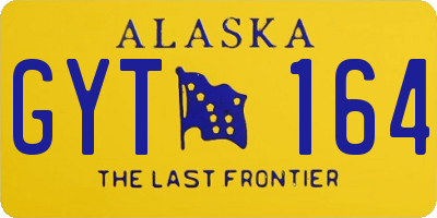 AK license plate GYT164