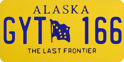AK license plate GYT166