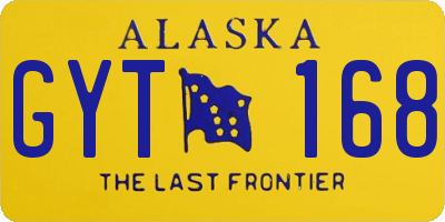AK license plate GYT168