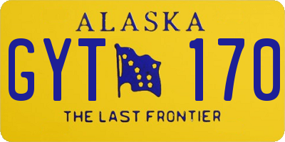 AK license plate GYT170