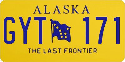 AK license plate GYT171