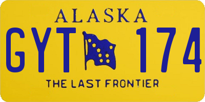 AK license plate GYT174
