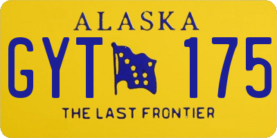 AK license plate GYT175