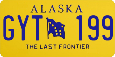 AK license plate GYT199