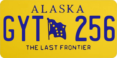 AK license plate GYT256