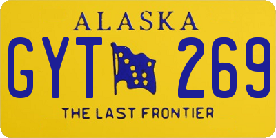 AK license plate GYT269