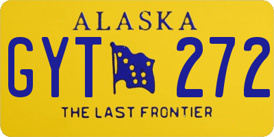 AK license plate GYT272