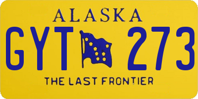 AK license plate GYT273