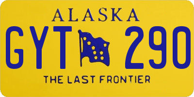 AK license plate GYT290