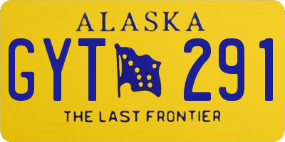 AK license plate GYT291