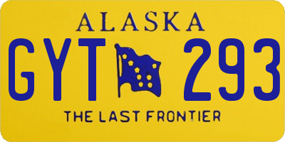 AK license plate GYT293