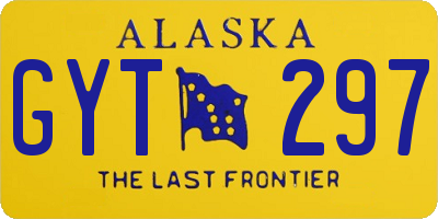 AK license plate GYT297