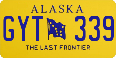 AK license plate GYT339