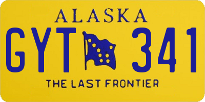 AK license plate GYT341