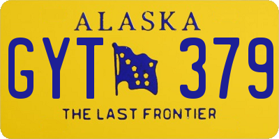 AK license plate GYT379