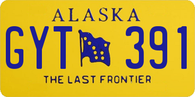 AK license plate GYT391