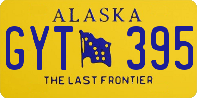 AK license plate GYT395