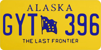 AK license plate GYT396