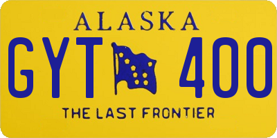 AK license plate GYT400