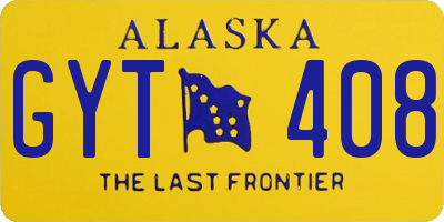 AK license plate GYT408