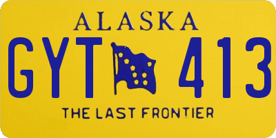 AK license plate GYT413