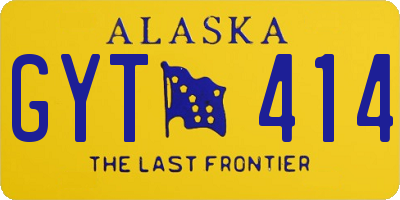 AK license plate GYT414