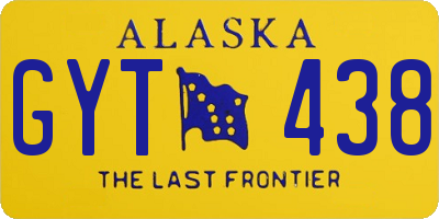 AK license plate GYT438