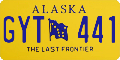 AK license plate GYT441