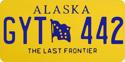 AK license plate GYT442