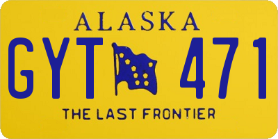 AK license plate GYT471