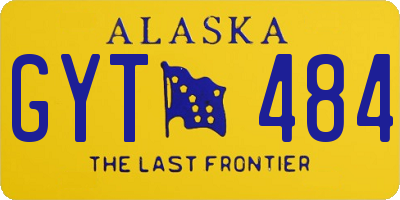 AK license plate GYT484