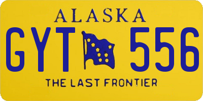 AK license plate GYT556