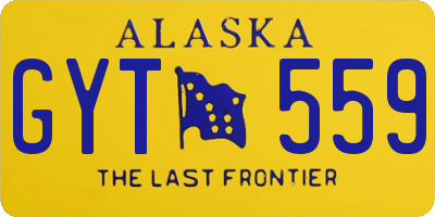 AK license plate GYT559