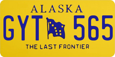 AK license plate GYT565