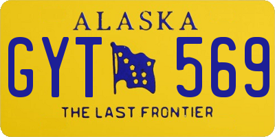 AK license plate GYT569