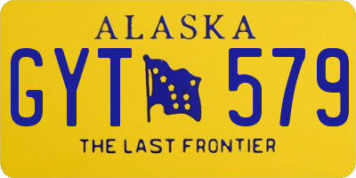 AK license plate GYT579