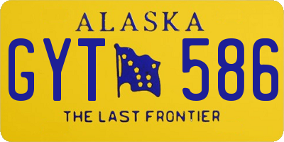 AK license plate GYT586