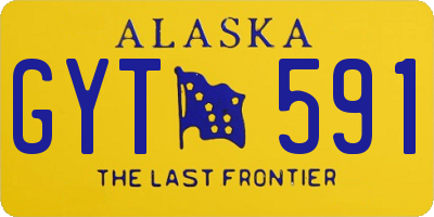 AK license plate GYT591